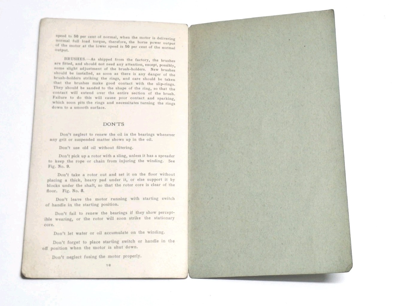 Western Electric Induction Motors Instructions For Installation & Operation 1908