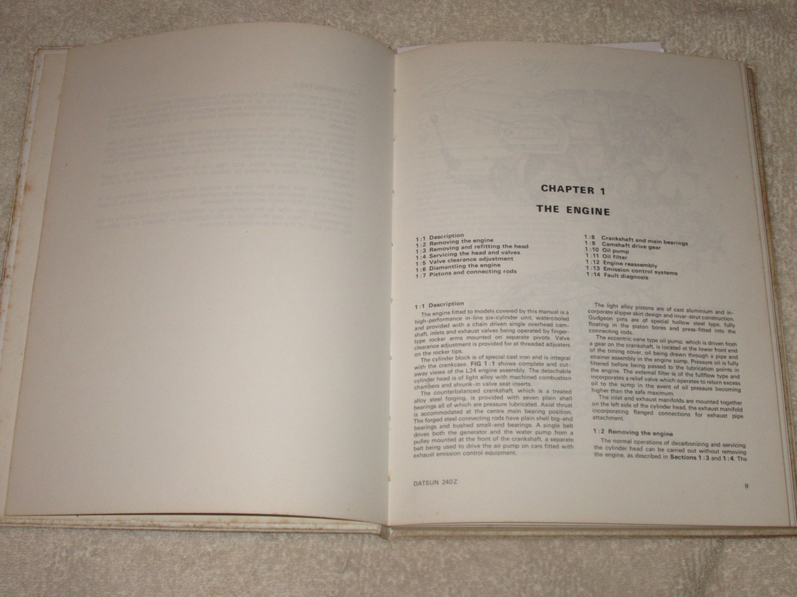 Autobook 705 Datsun 240z 1970-73 Kenneth Bell & Chilton’s Repair Manual SEE PICS