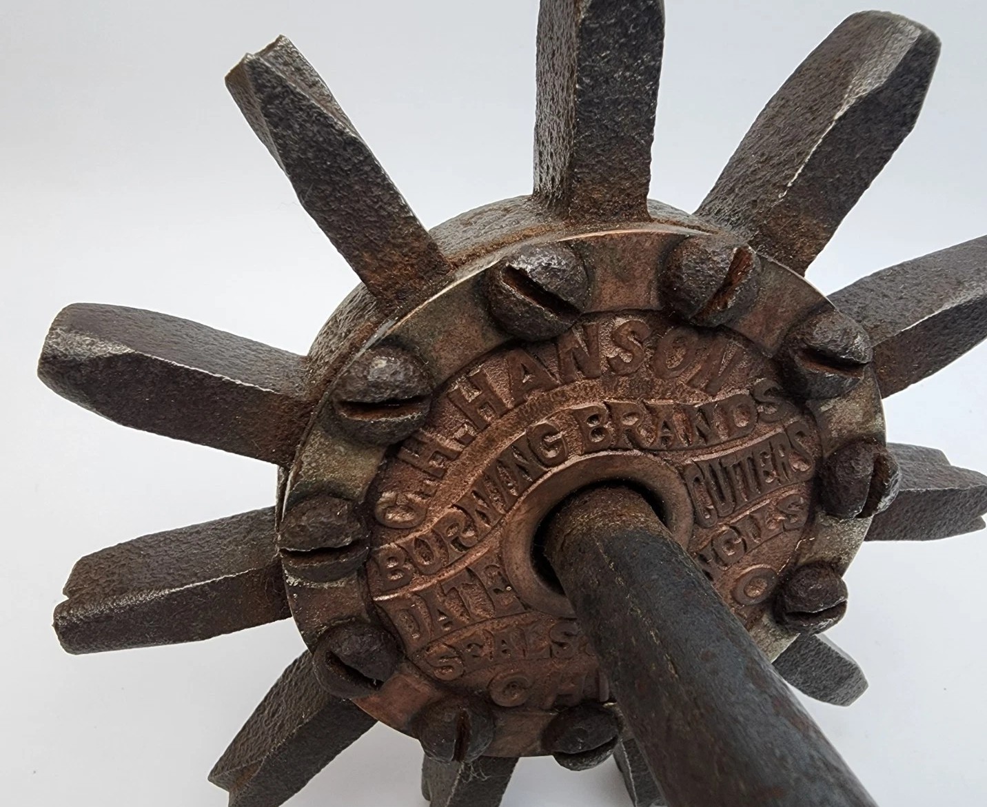 C. H. Hanson Improved Figure Wheel Log / Railroad Tie Stamper – Chicago IL