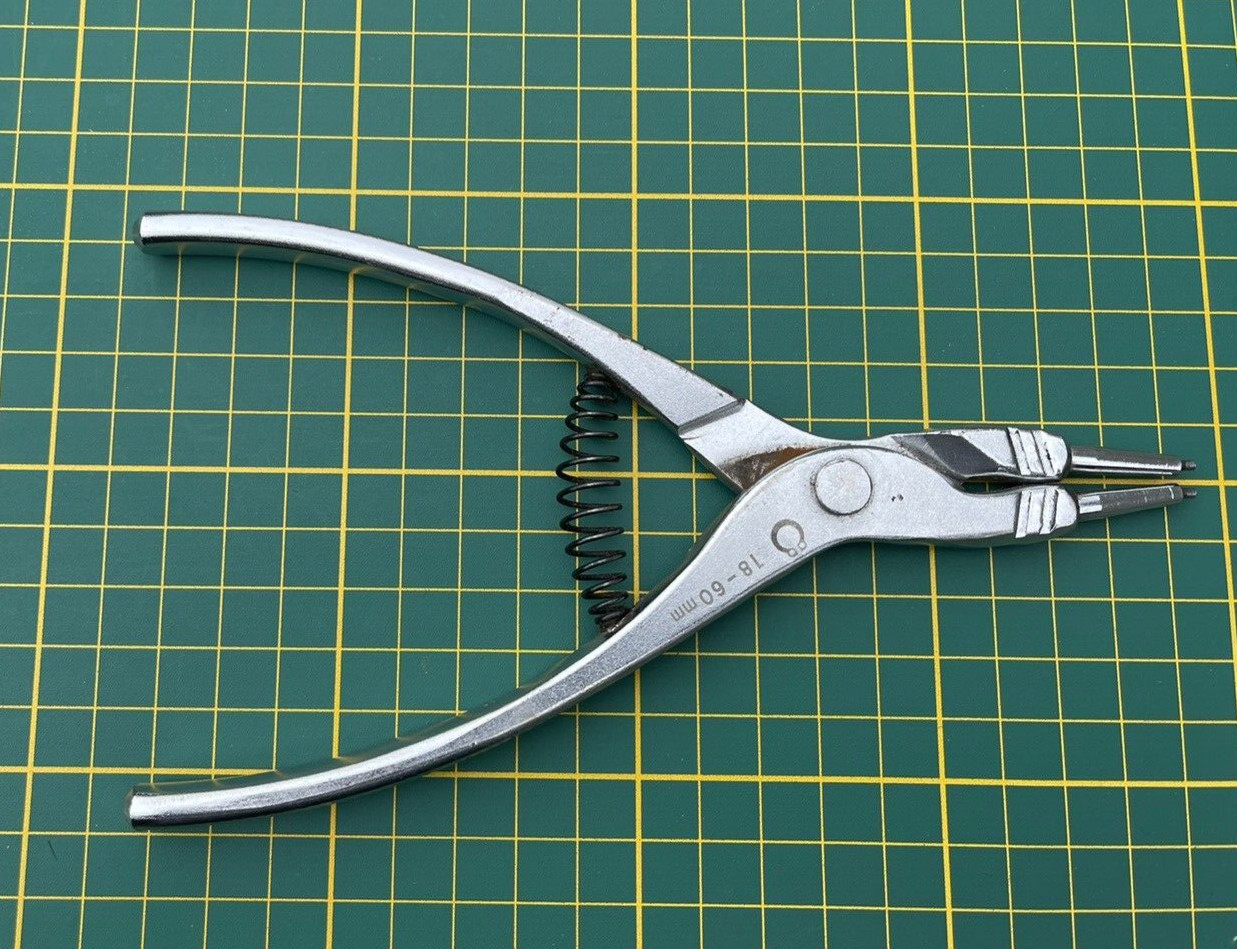 Two vintage locksmith tools for removing circlips, collectible, France, Italy