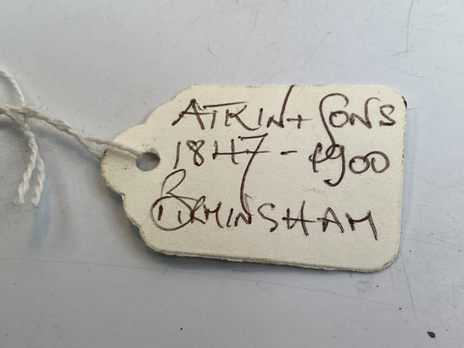 1847 ATKIN & SONS Birmingham England brass & Wood woodworking tool (K4)