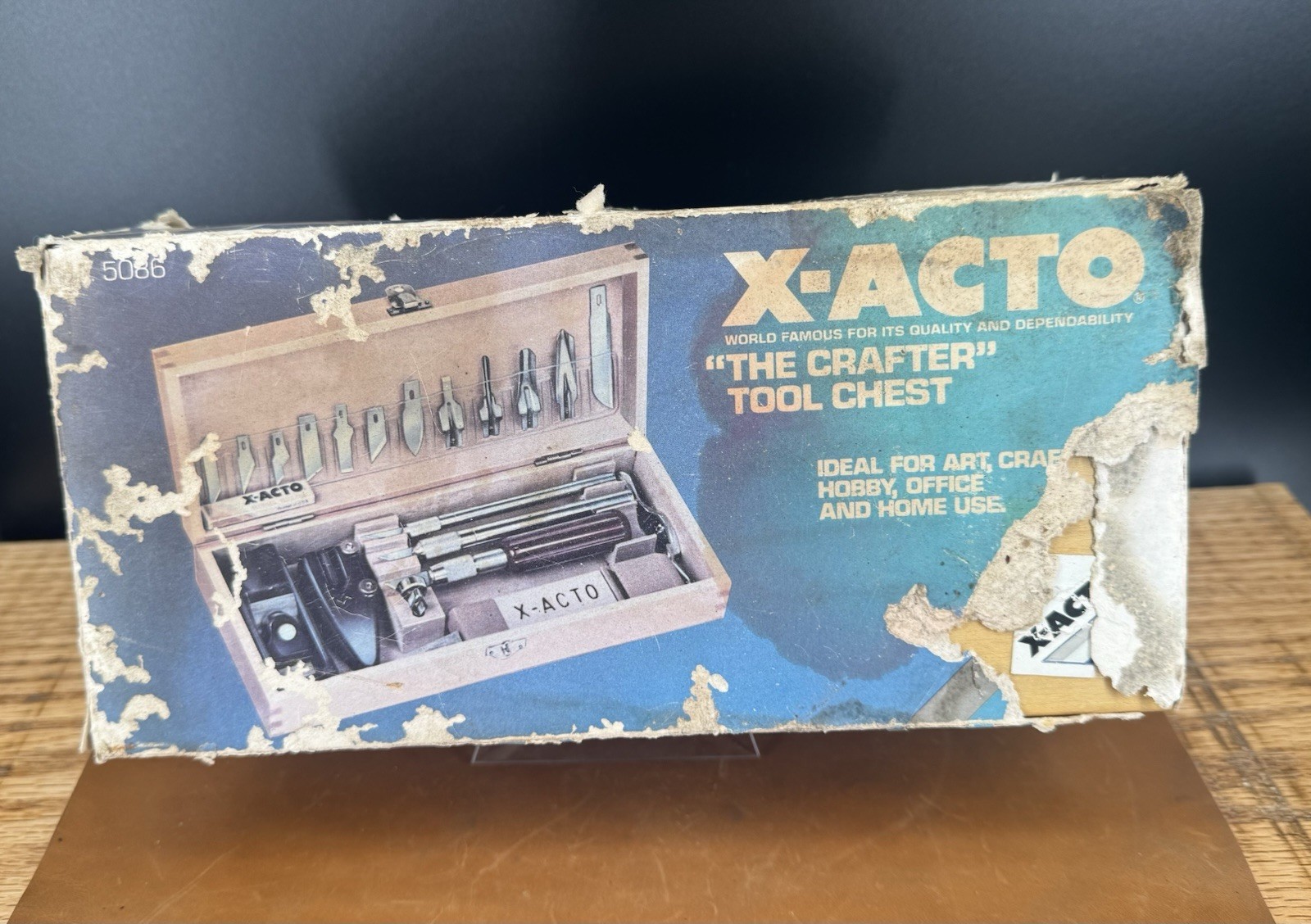Vintage X-Acto Knife Set No. 86 Hobby Chest Original Wood Box, Never Used, Nice!