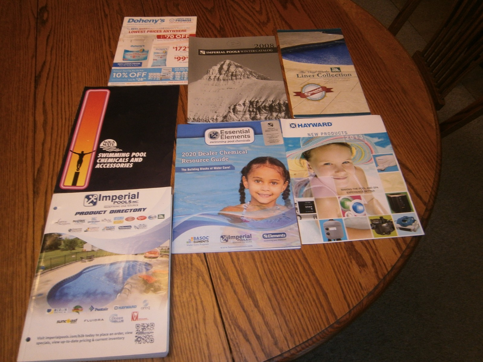 LOT OF 7 OLD SWIMMING POOL CATALOGS HARDWARE STORE DOHENY’S IMPERIAL + MORE