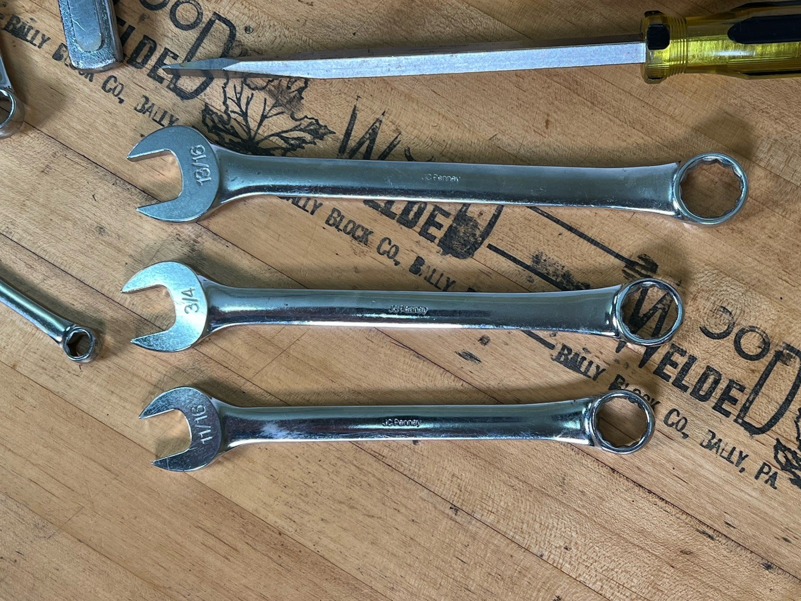 Rare Vintage Collection of JC Penny Tools (S K Tools) – Wrenches, Ratchets, Etc.
