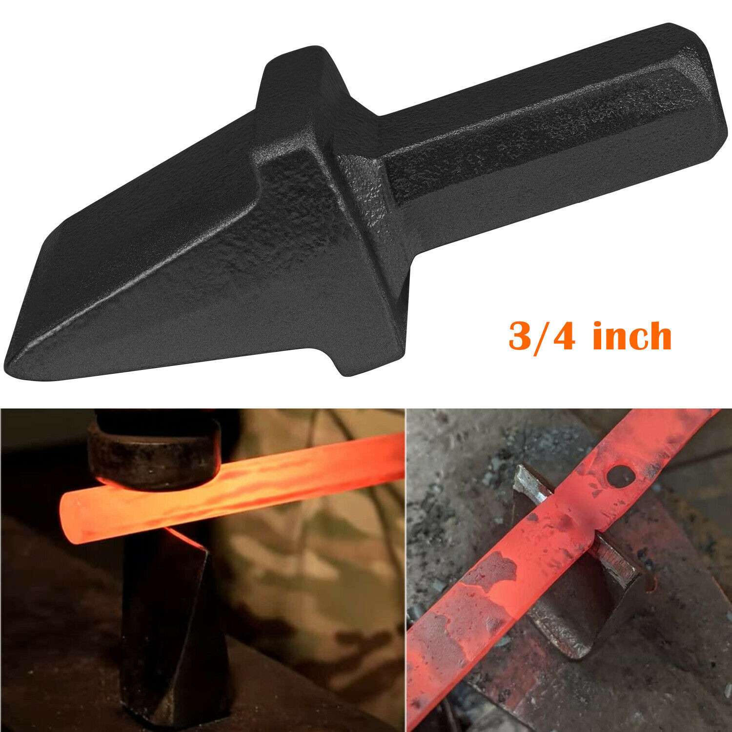 Blacksmith Hot Cut Anvil Vise Forge Hardie Shank Cutter For Hardy Hole 3/4 Inch