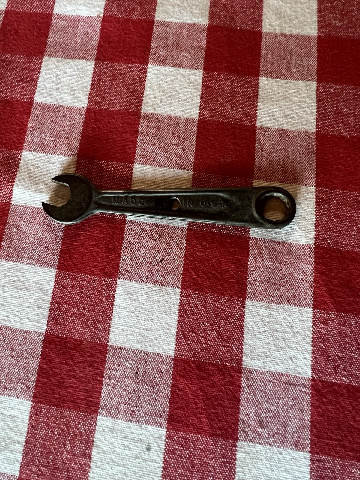 Vintage Indestro Select Steel 3/8″ Combination Wrench Drop Forged USA Made