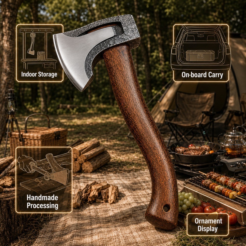 1Pc Heavy Duty Wood Cutting Axe