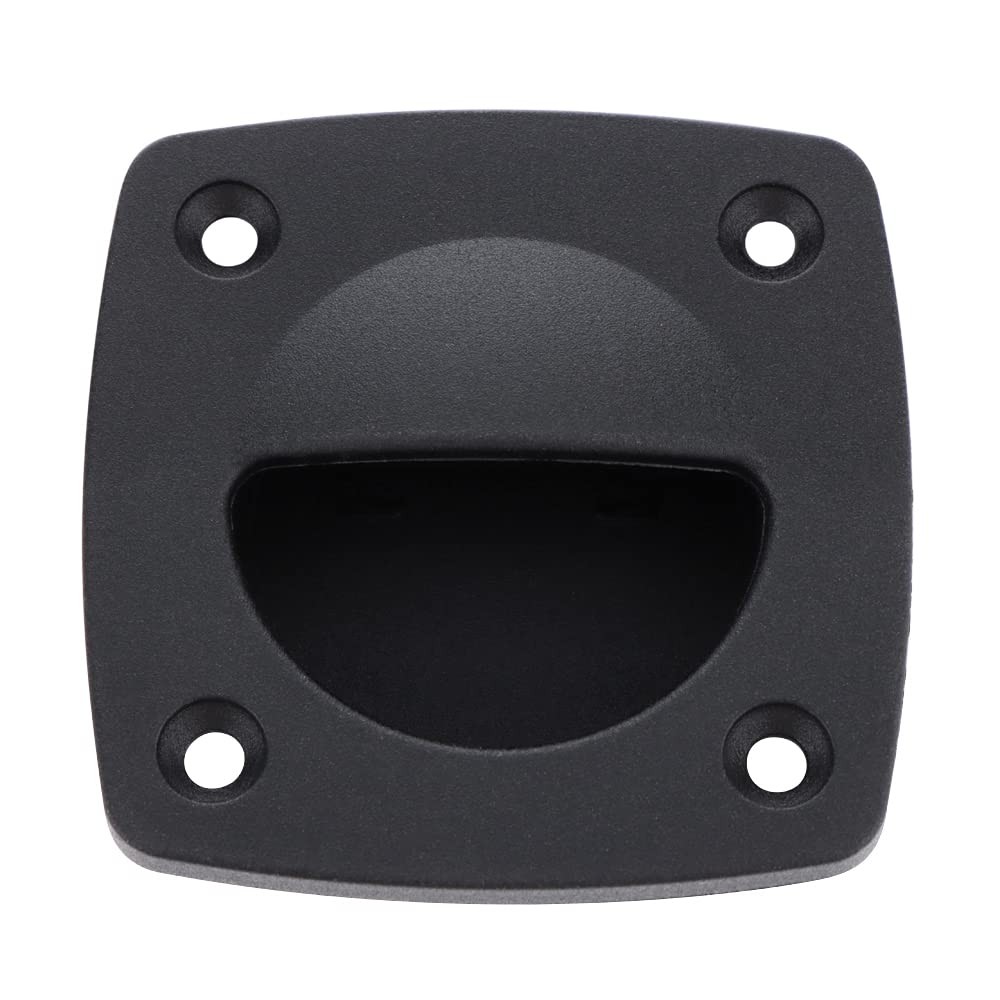 VTurboWay 8 Pcs Nylon Square Flush Pull Handle, Marine Boat Yacht Cabin Black