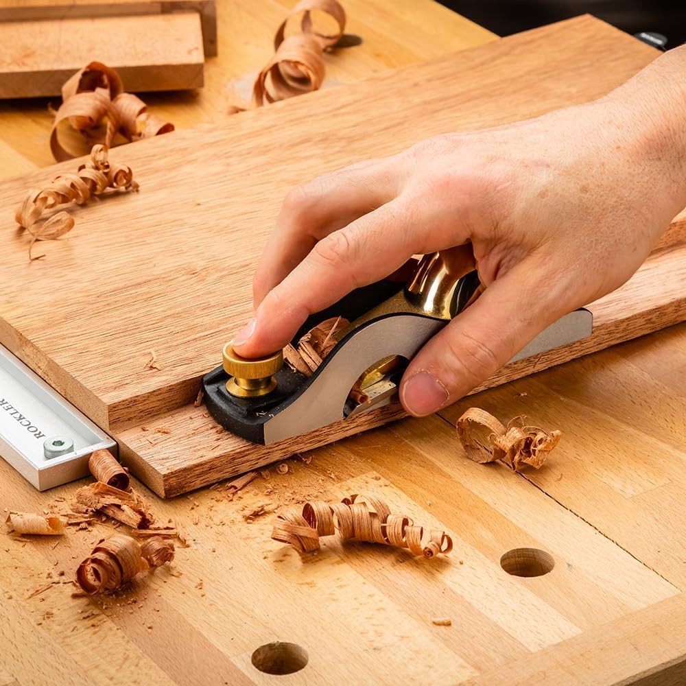 Low Angle Rabbeting Block Plane 44mm Full-Width Blade Woodworking Hand Planer US