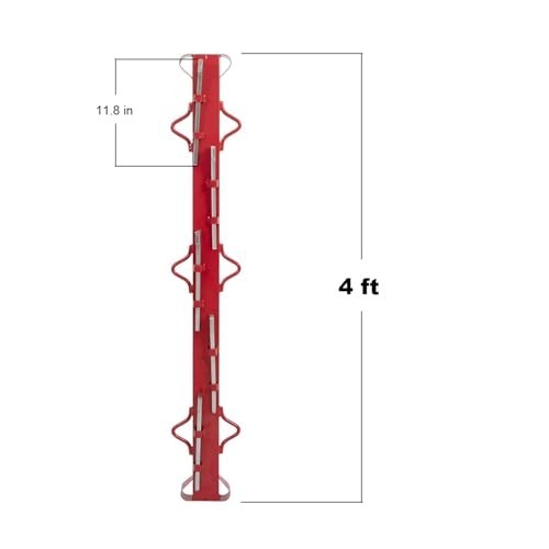 4ft Woven Wire Fence Stretcher Bar for Chain Link Fabric – Steel with 5 Wedges