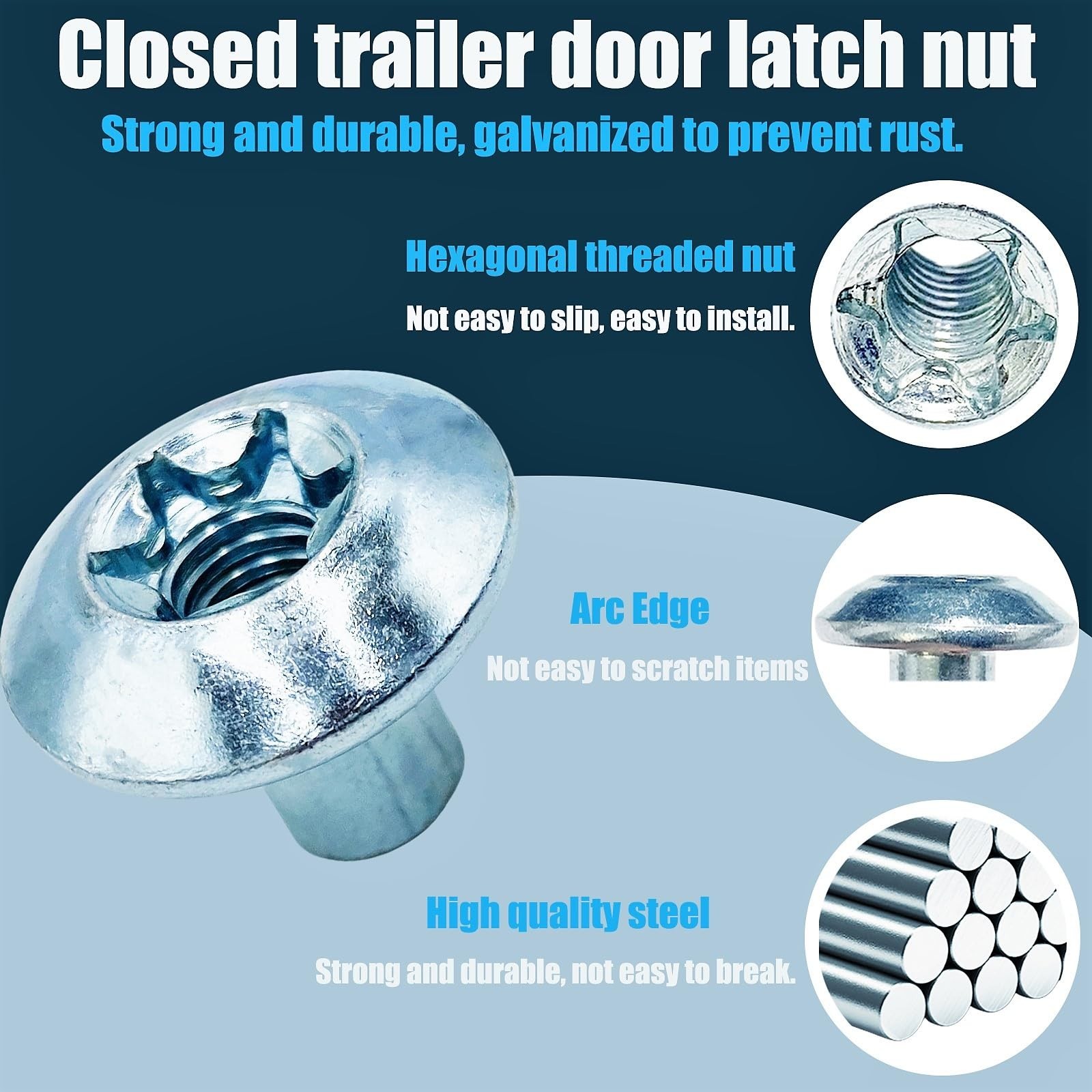 Trailer Hasp Bolt Kit for Trailer Cam Action Hasp