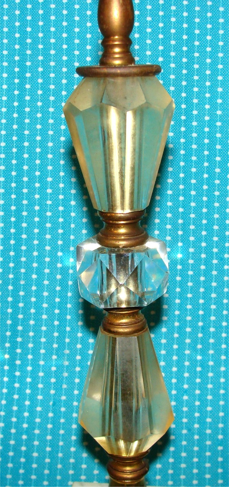 Vtg Large 19 ¾” Balance Scale of Justice Brass Glass Marble Unusual