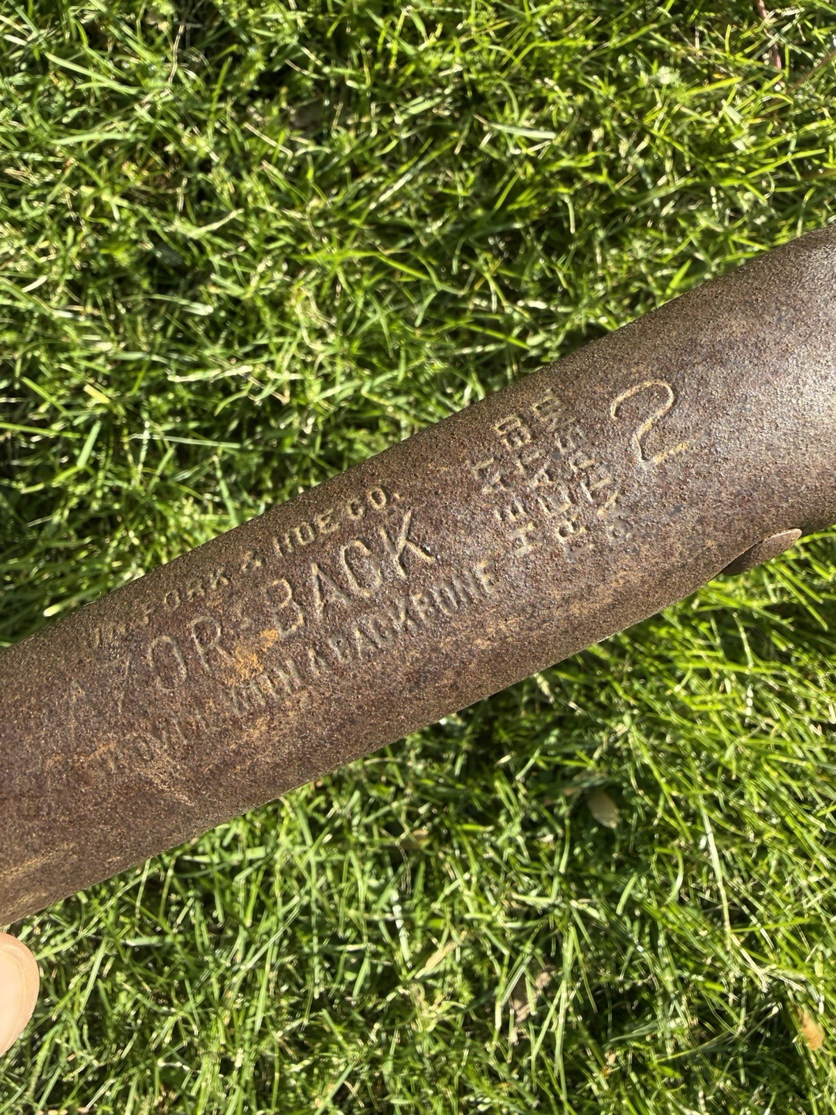 Vintage UNION FORK & HOE CO. RAZOR-BACK SHOVEL 36”