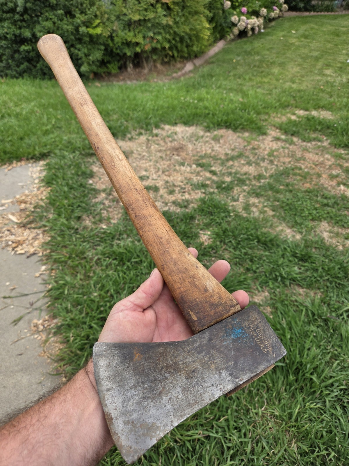 Vintage Genuine Norlund Camper Axe, 2 1/2 Pound Head With 24″ Handle