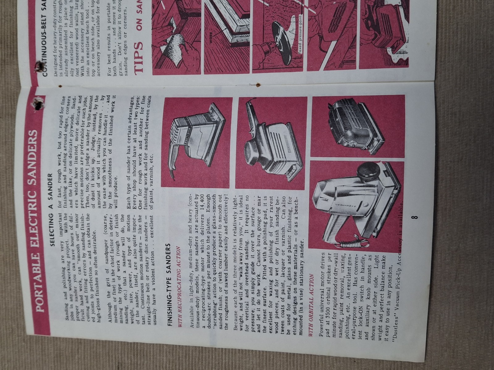 Vintage 1960 Craftsman Handbook POWERED HAND TOOLS Uses Completely Illustrated