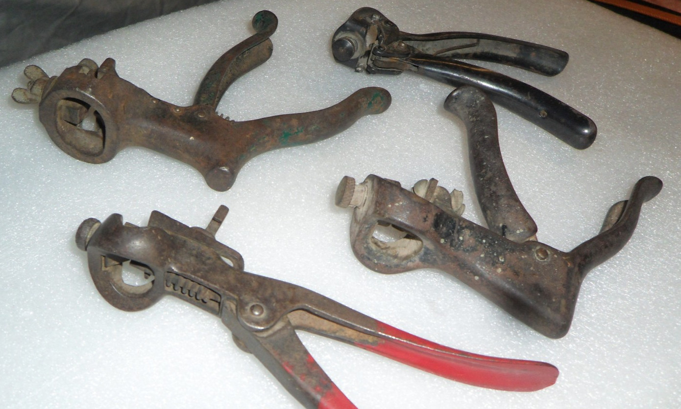 Lot of 4 Vintage Morrill’s General 830 Saw Set Pistol Grip Made In USA