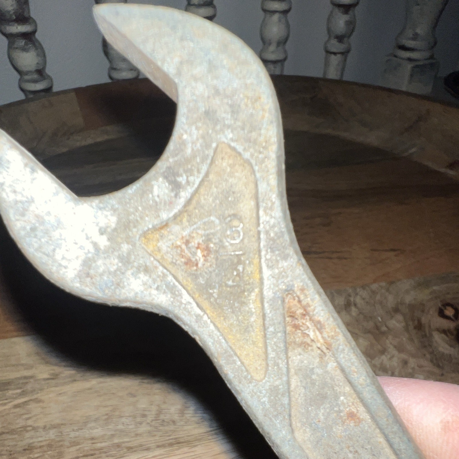 Vintage Forged Steel Open End Wrench Bicycle/Antique Motorcycle Repair 5/8”-3/4”