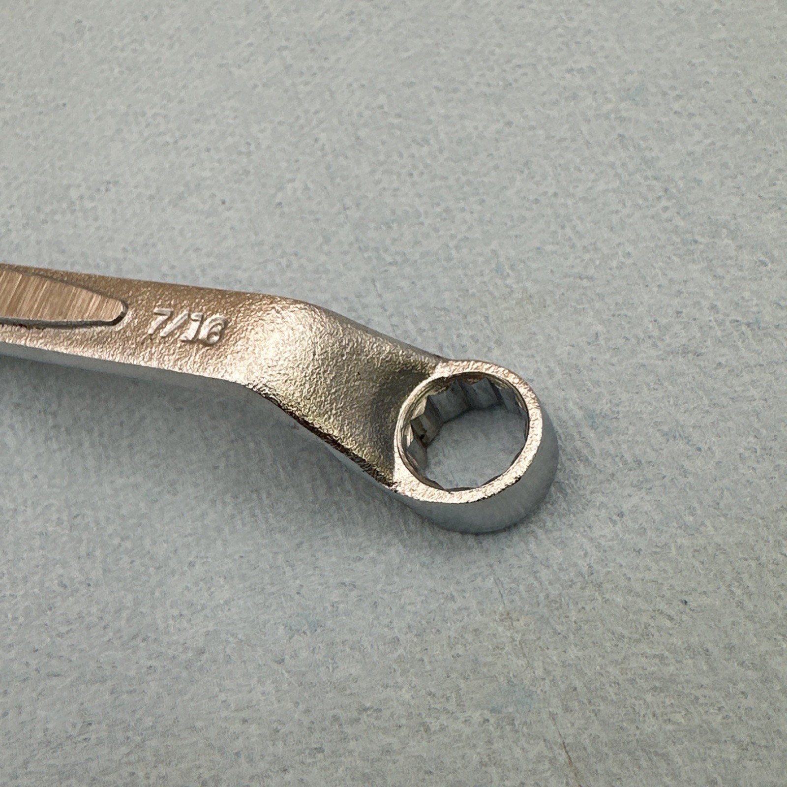 Easco Tools NOS- 7/16” X 1/2” Stubby Deep Offset Double Box Wrench 62816 USA