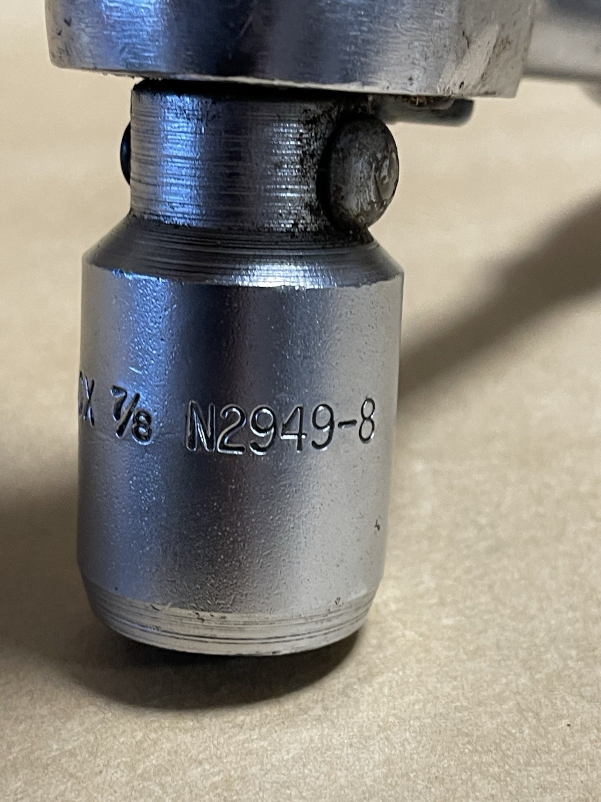 SNAP-ON / TUBELOX 1/2″ DR. HAMMER HEAD SCAFFOLDING RATCHET-N2949 7/8″ SOCKET-USA
