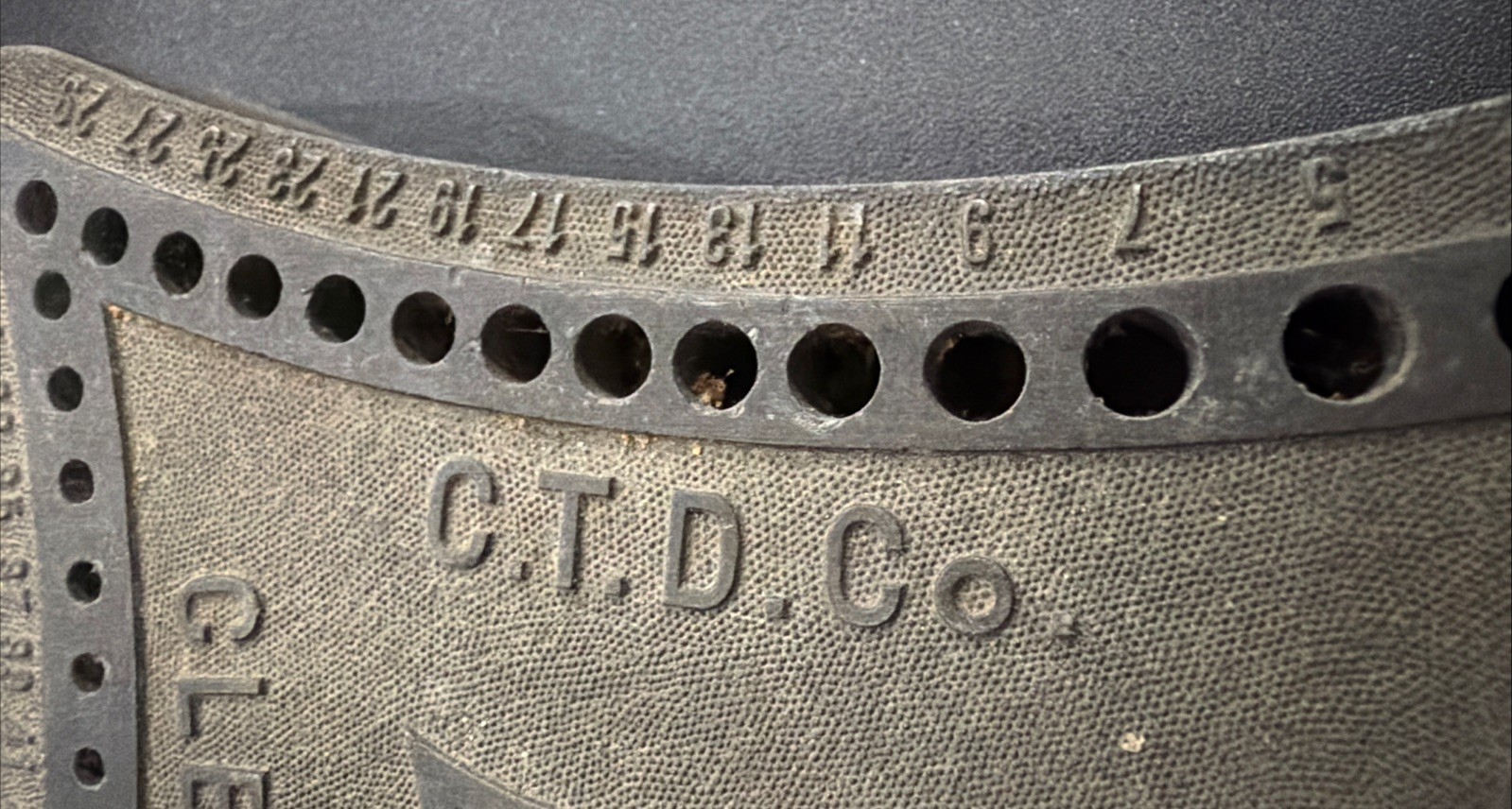 Antique C.T.D. Co Cleveland No 80 Metal Drill Bit Index Holder Ohio USA
