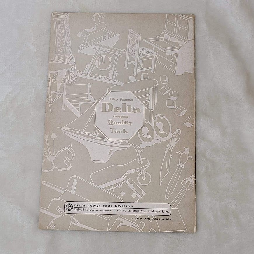 Practical Delta Projects Book 14 No 4514 Woodworking Manual Vintage