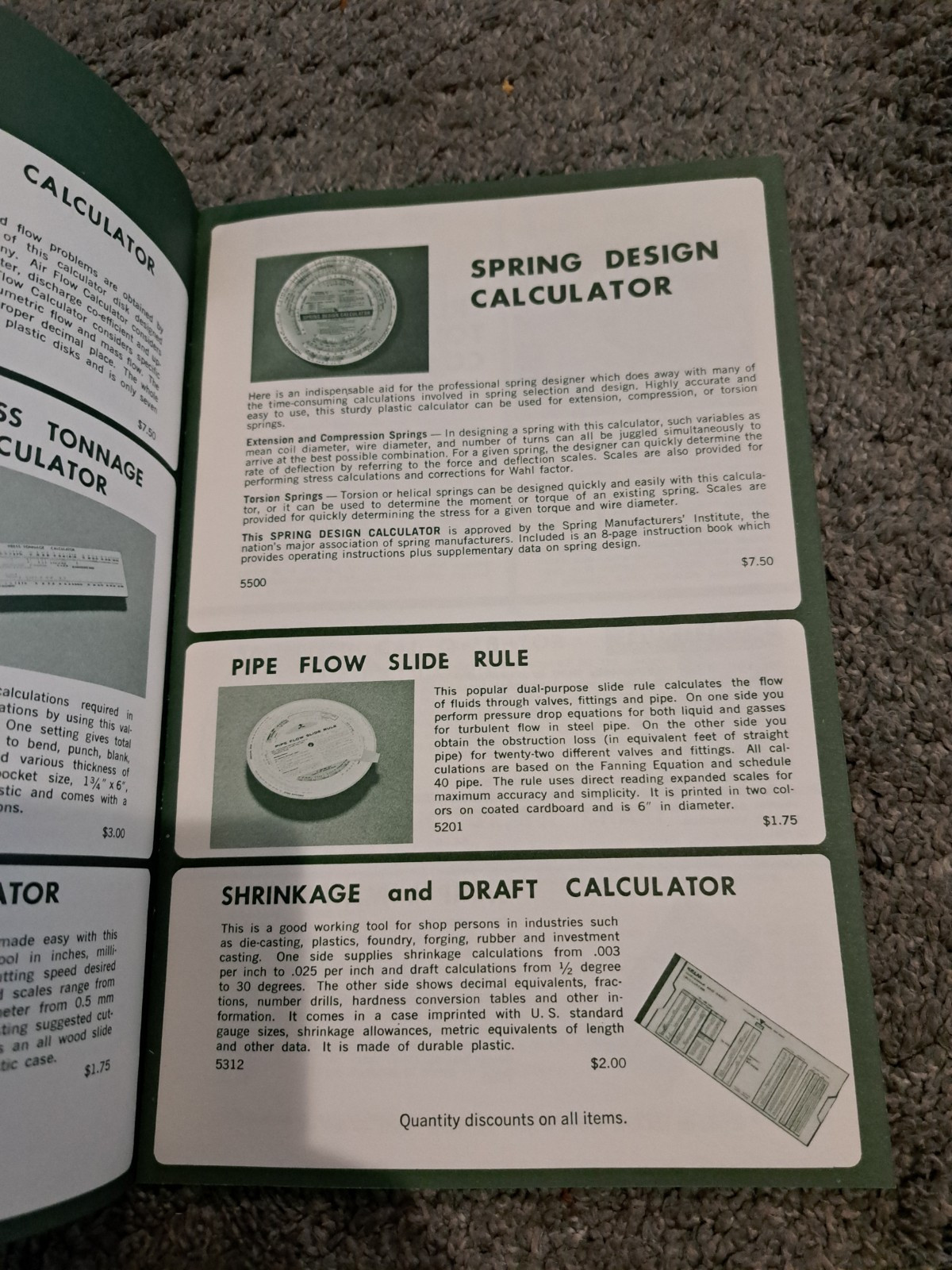 Vintage TAD Inc. Calculators Time Saving Devices for Draftsmen 1966-67 Catalog