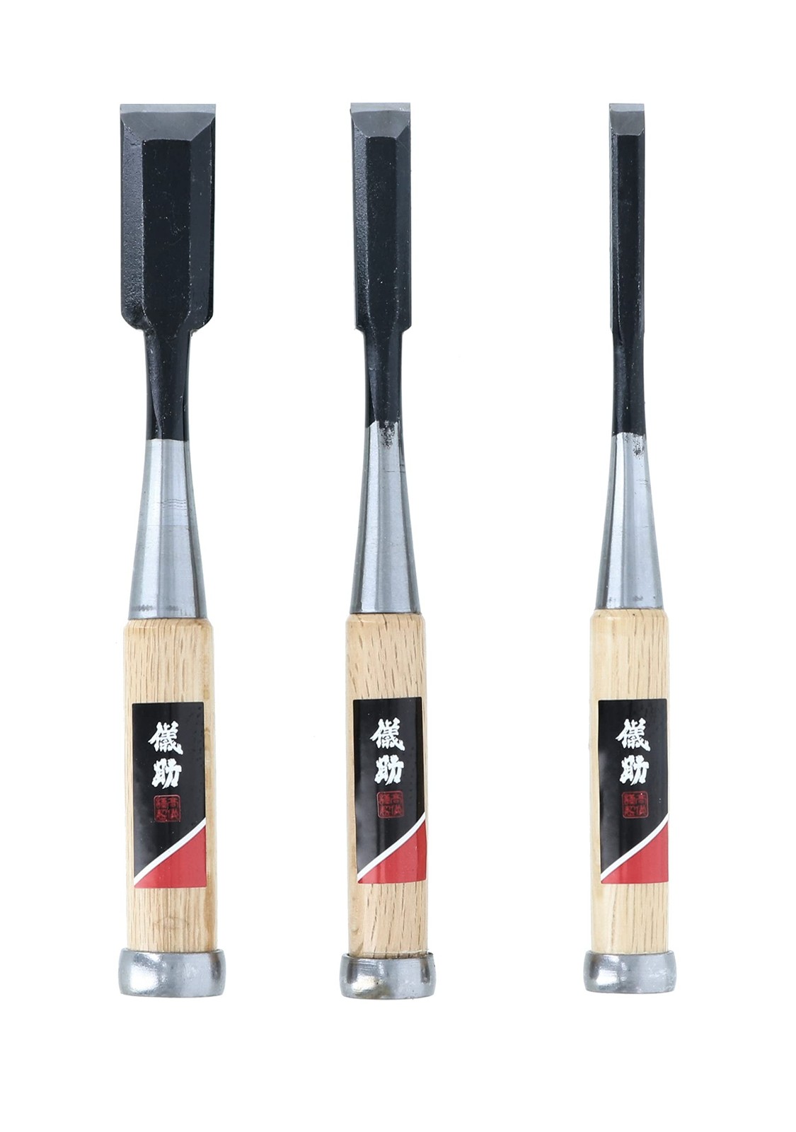 Takagi Gisuke Japanese Chisel Set Oiire Nomi 9 15 24mm Woodworking Tool Japan