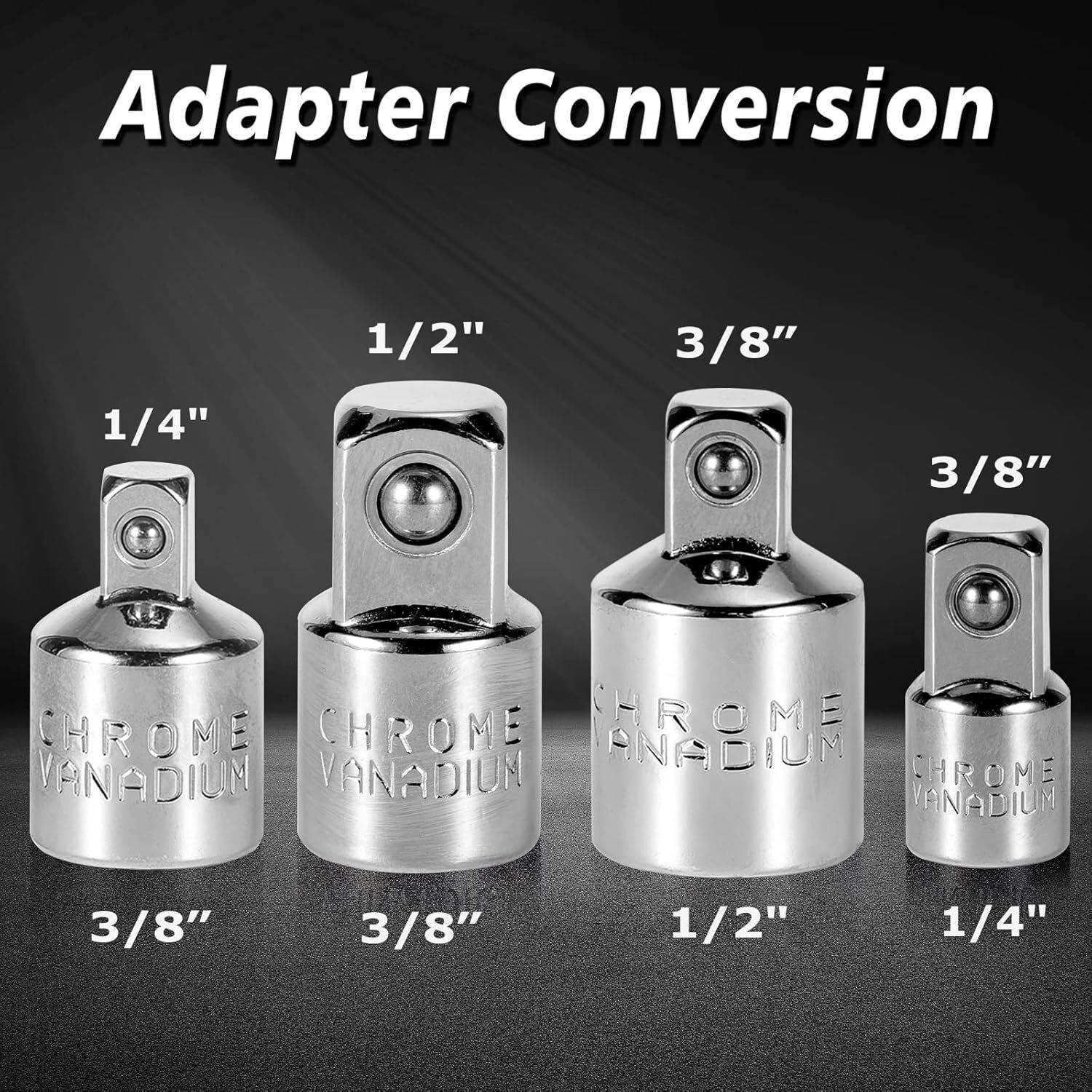 64Pcs Master Torx Bit Socket and External Torx Socket Set 1/4, 3/8, 1/2-inch