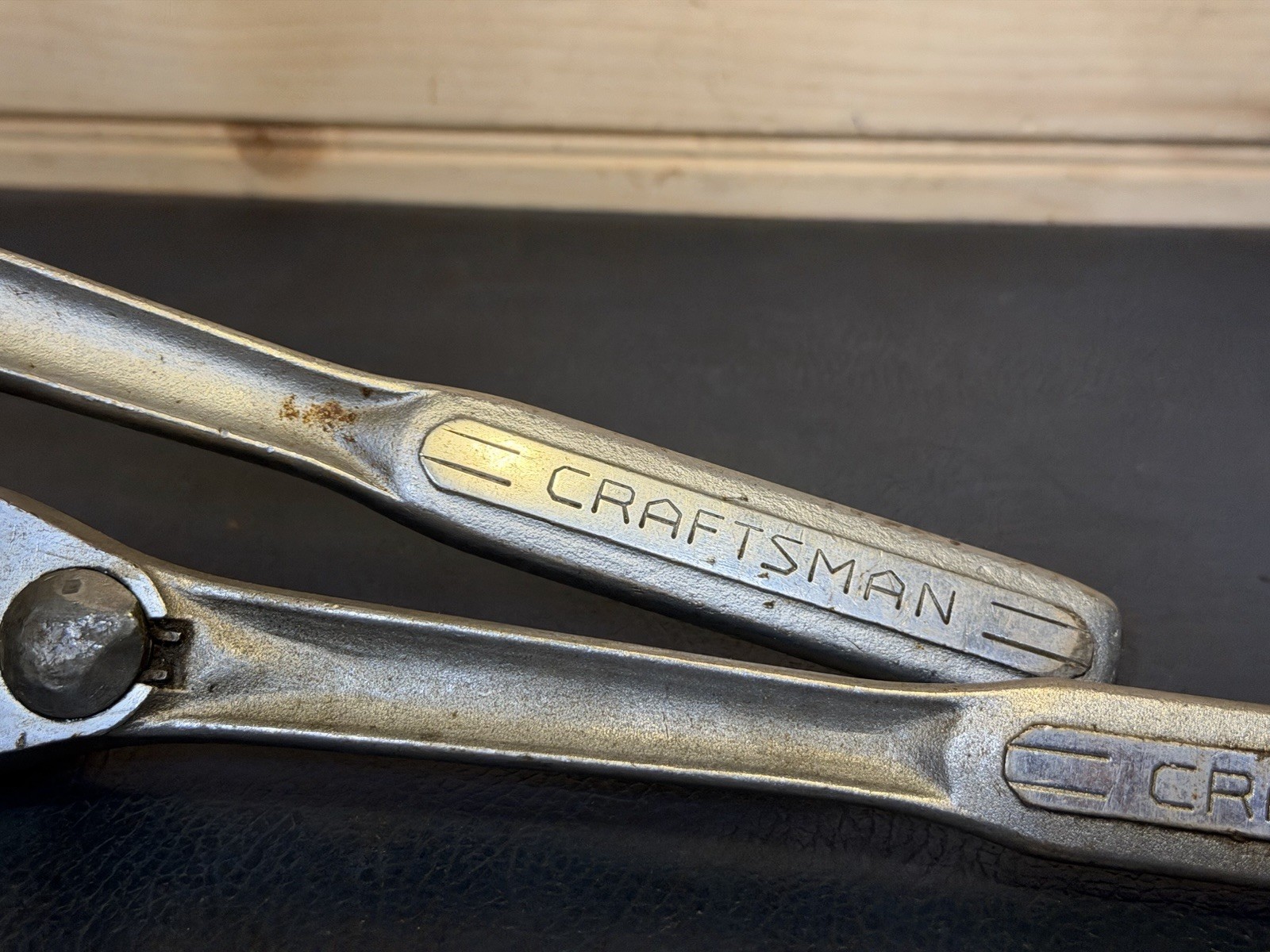 Lot Of 2 Vintage =V= Craftsman Flying V 1/2” 10″ Forged Ratchet For Repair