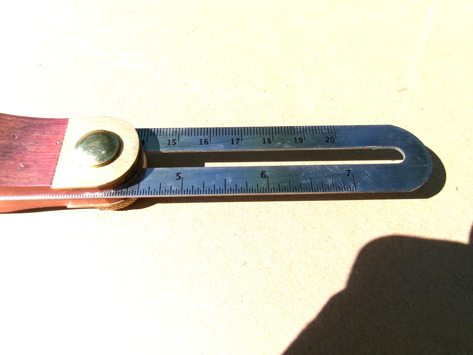 Vintage Swanson 9” Sliding T-Bevel Gauge Hardwood Handle Stainless Blade USA Reo