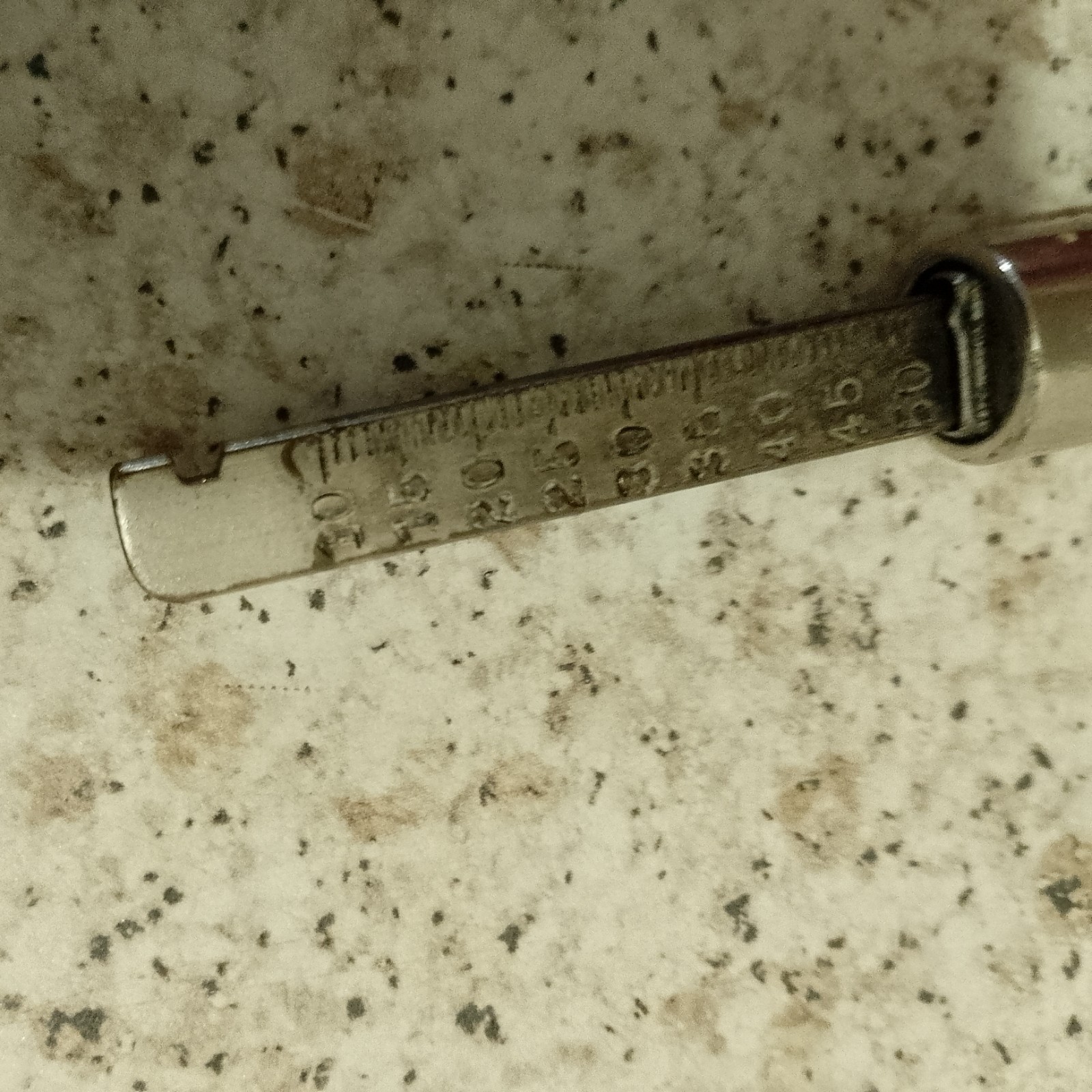 Vintage 1920s Schrader Balloon Tyre Pressure Gauge Brass Leather Sheath Case