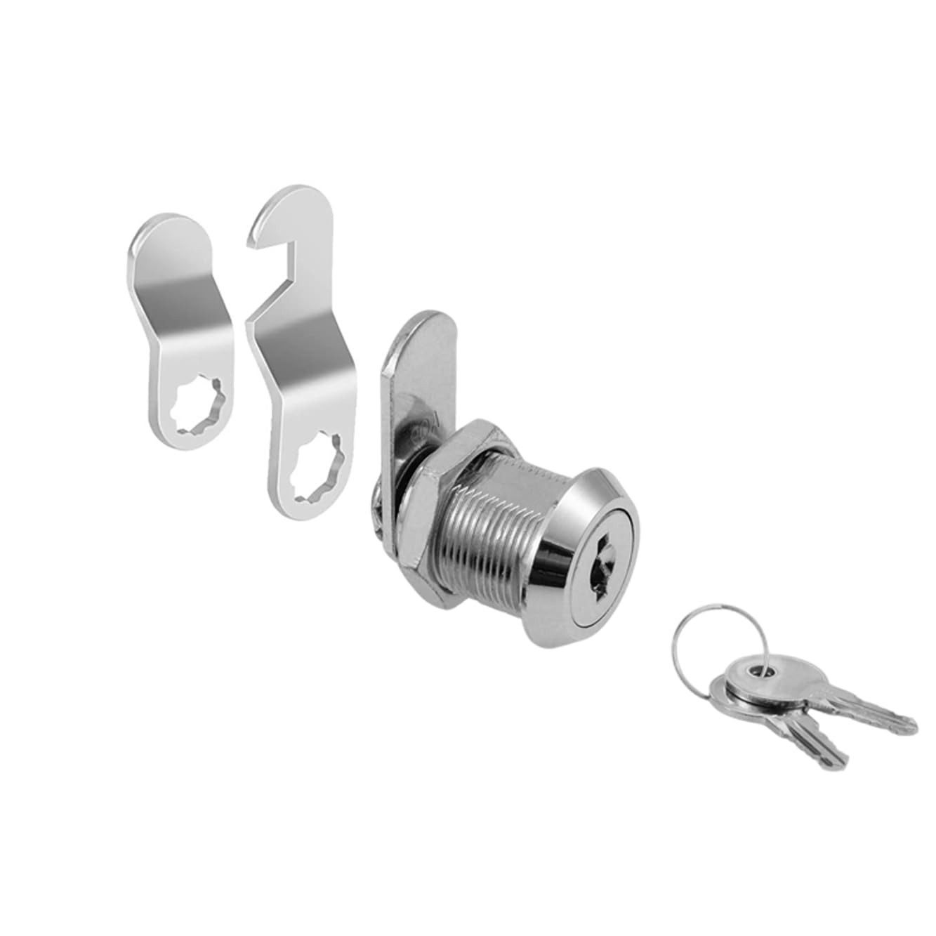 5/8″ Cabinet Locks with Keys, Keyed Alike Cam Lock for 5/8 Inch 3Pcs, Chrome