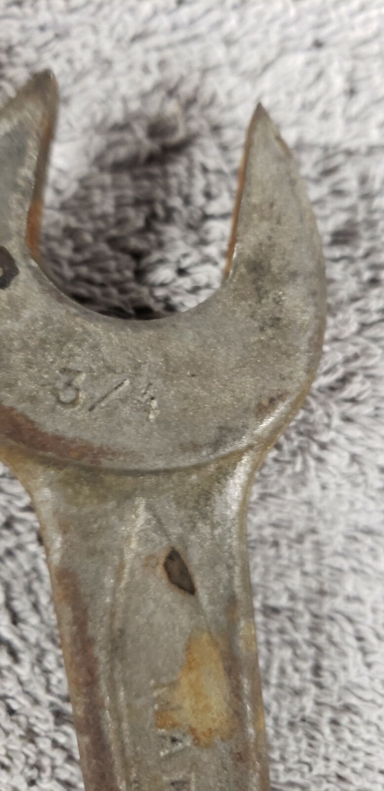 Vintage Controlled Steel Drop Forged U.S.A. 3/4 – 5/8 Wrench 0729