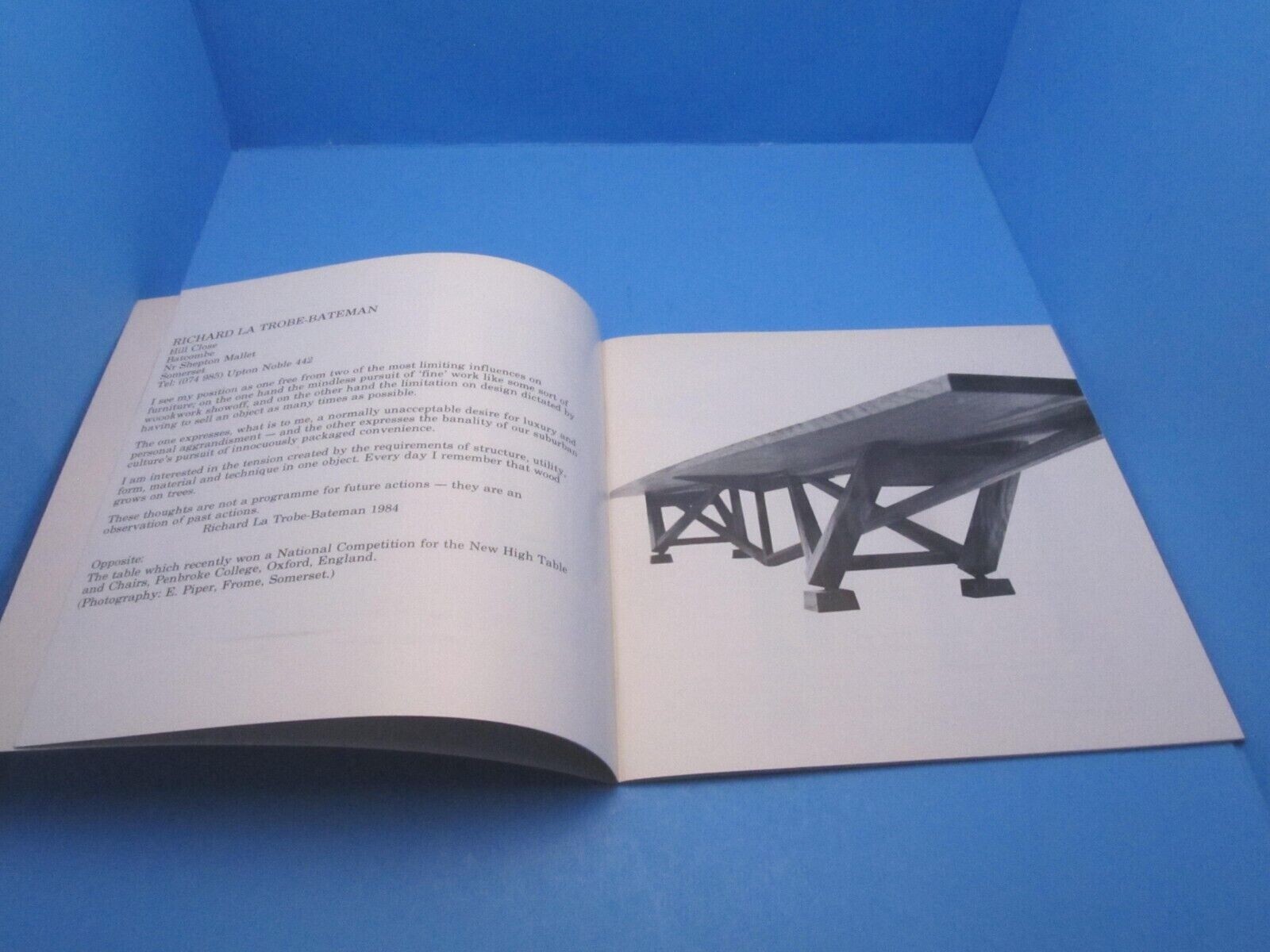 book HAND & MIND an EXHIBITION of the WOODWORKERS ART Cornwall England furniture