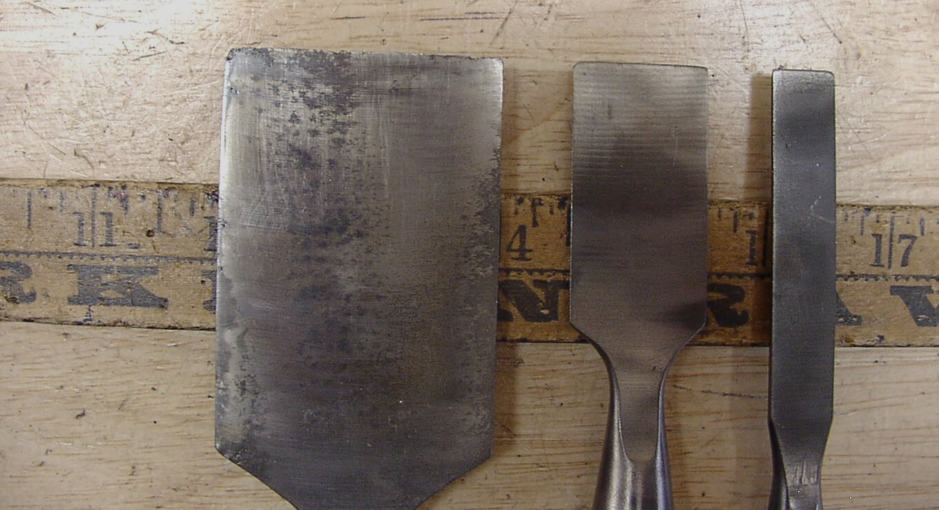 3 Stanley No. 60 Bevel Edge Tang Chisels,2″ X 8-3/4″,1″ X 7-3/16 & 1/2″ X 7-1/4″