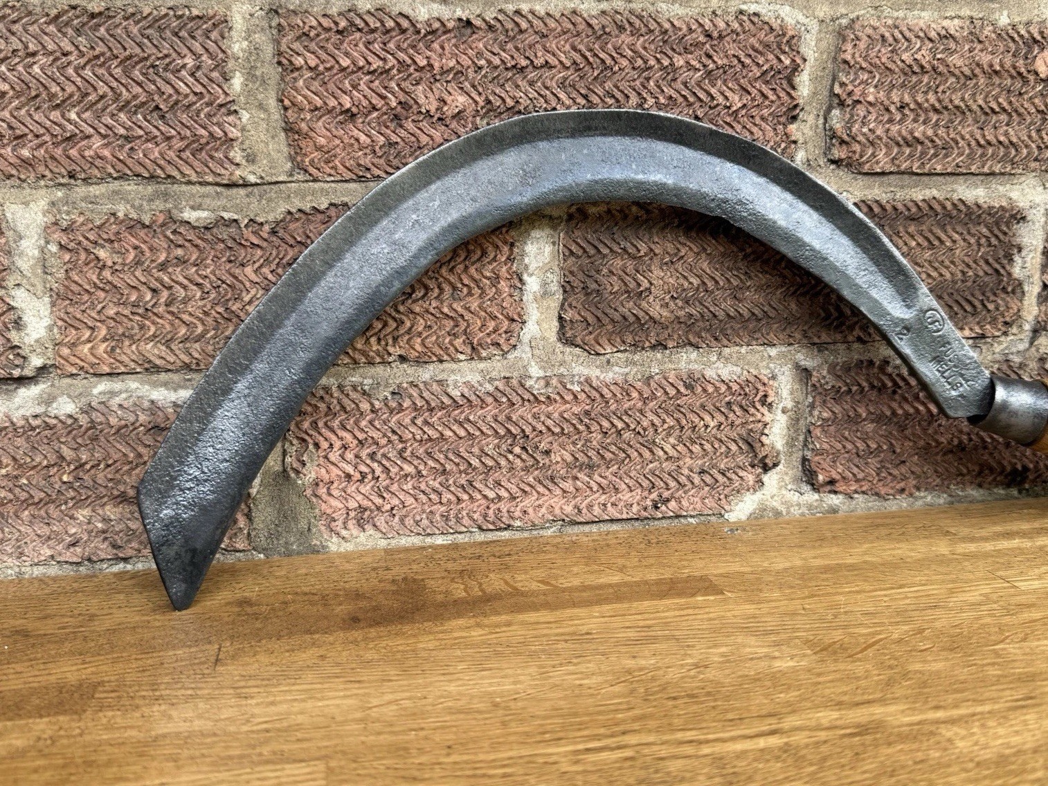 Vintage Fussell Mells No 2 Garden Sickle Scythe Billhook Slasher Grass Hook Tool