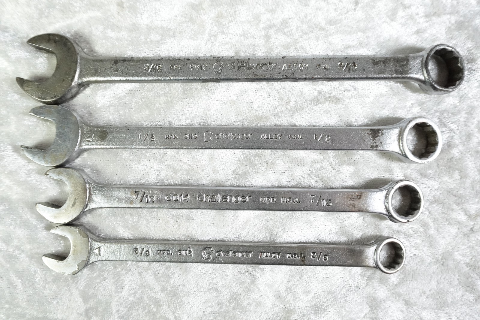 11 Vintage Challenger Alloy Combination Wrenches Made In USA Incomplete Set