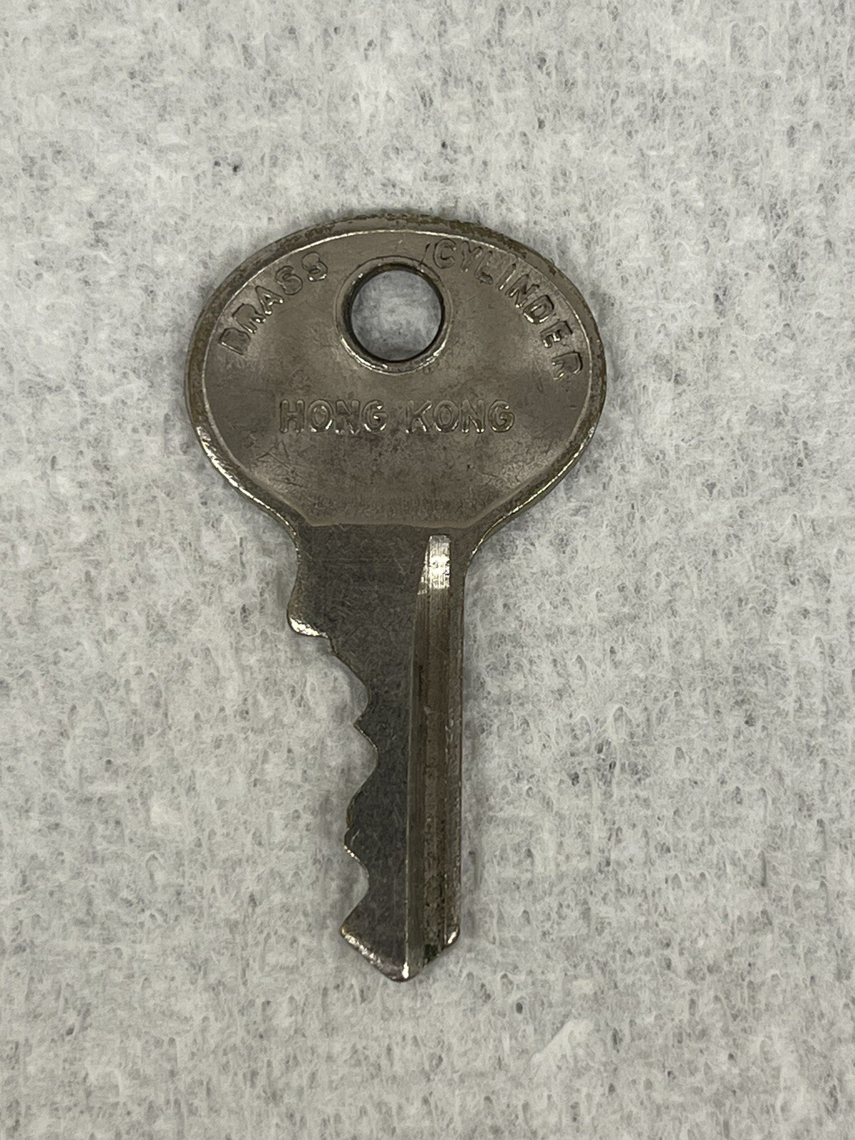 Vintage Key YEAR BRASS CYLINDER HONG KONG Appx 1-1/2″