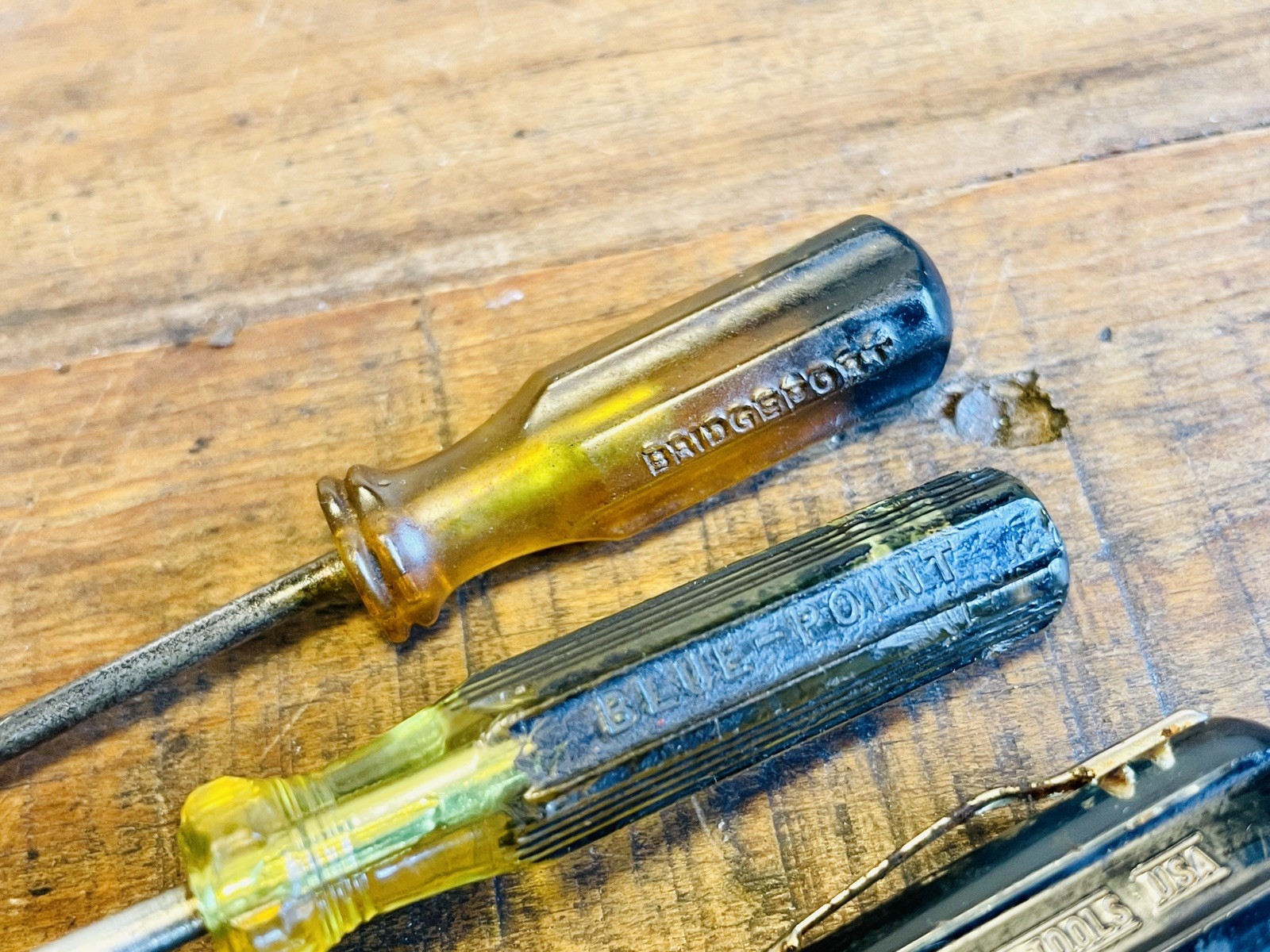 Vintage Miniature Screwdrivers Slotted Enderes Blue-Point Bridgeport Pocket USA