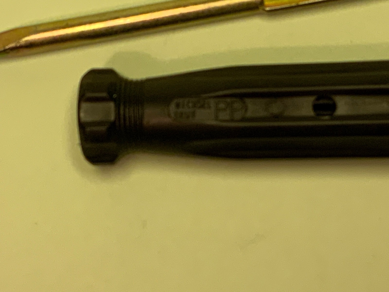 felo Wechsel Griff Flip PP Screwdriver 0.8/2 MERCEDES TOOLKIT black gold vintage