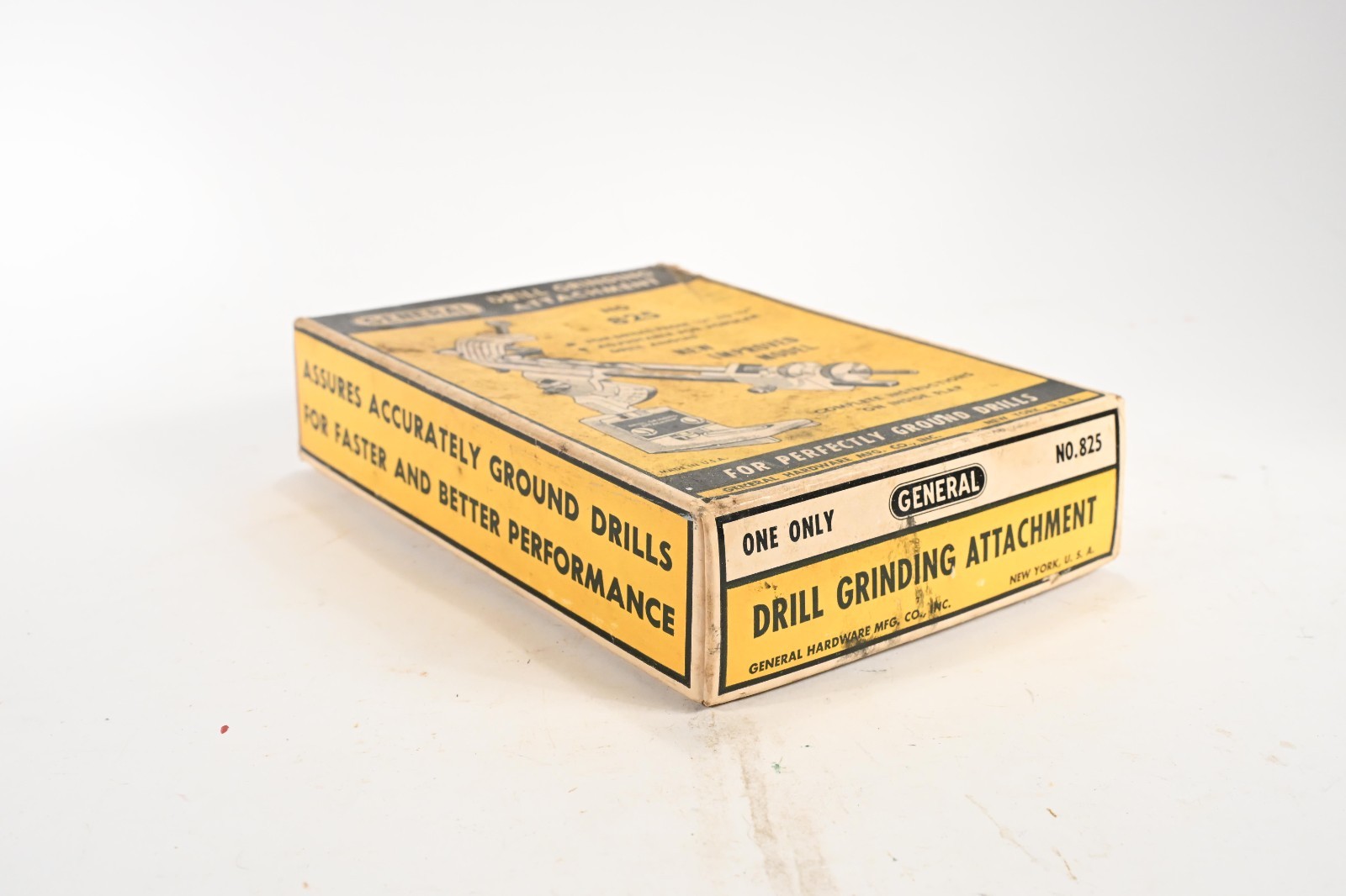 Vintage General Drill Grinding Attachment No. 825 with Original Box