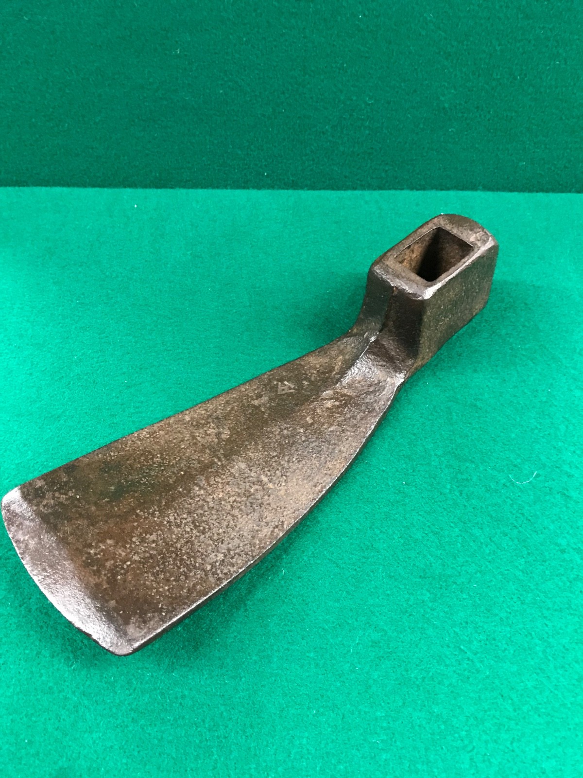 Vint. 5 3/4 lb. Square Head Railroad/Carpenter’s Adze Head 12 1/2″ -Marked P. C.