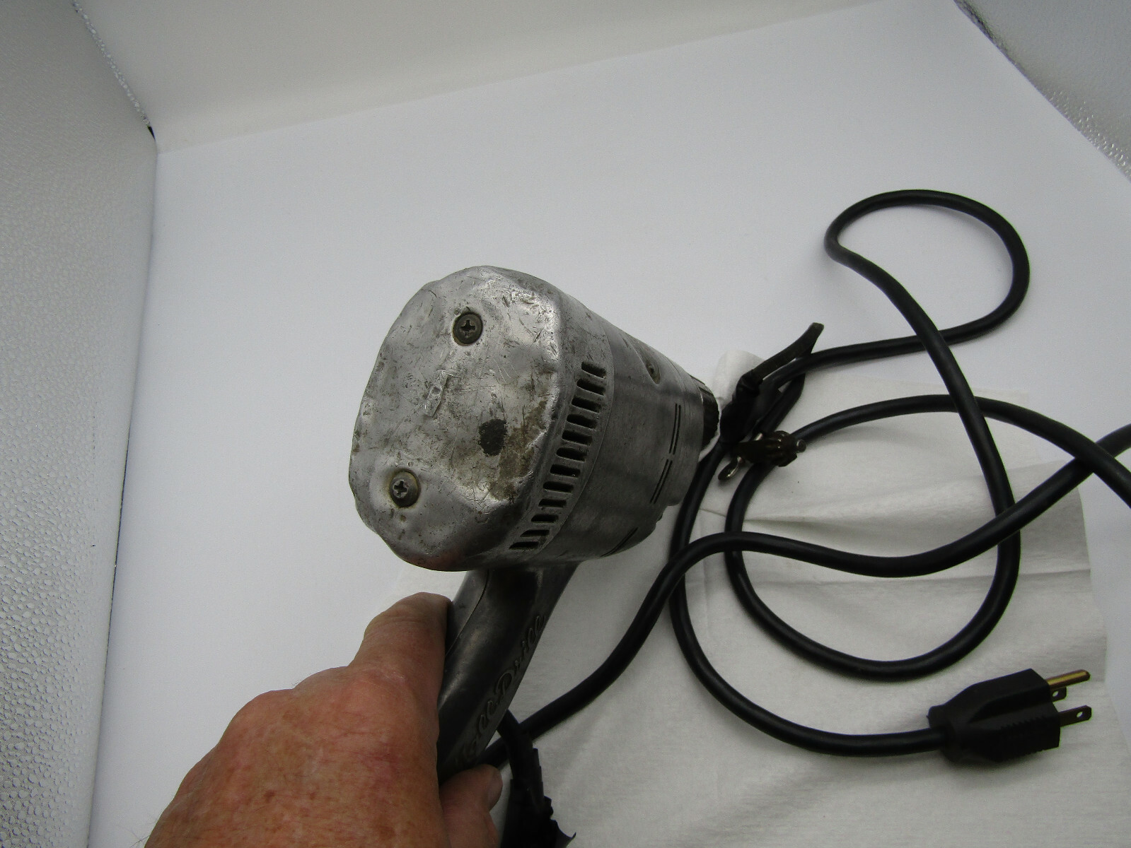 Vintage Mall Metal Electric Drill Model Number # 380 3/8″ Works free ship USA