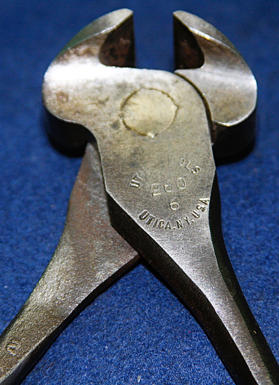 Vintage Utica 260-6 End Nipper Cutting Pliers USA Lubring