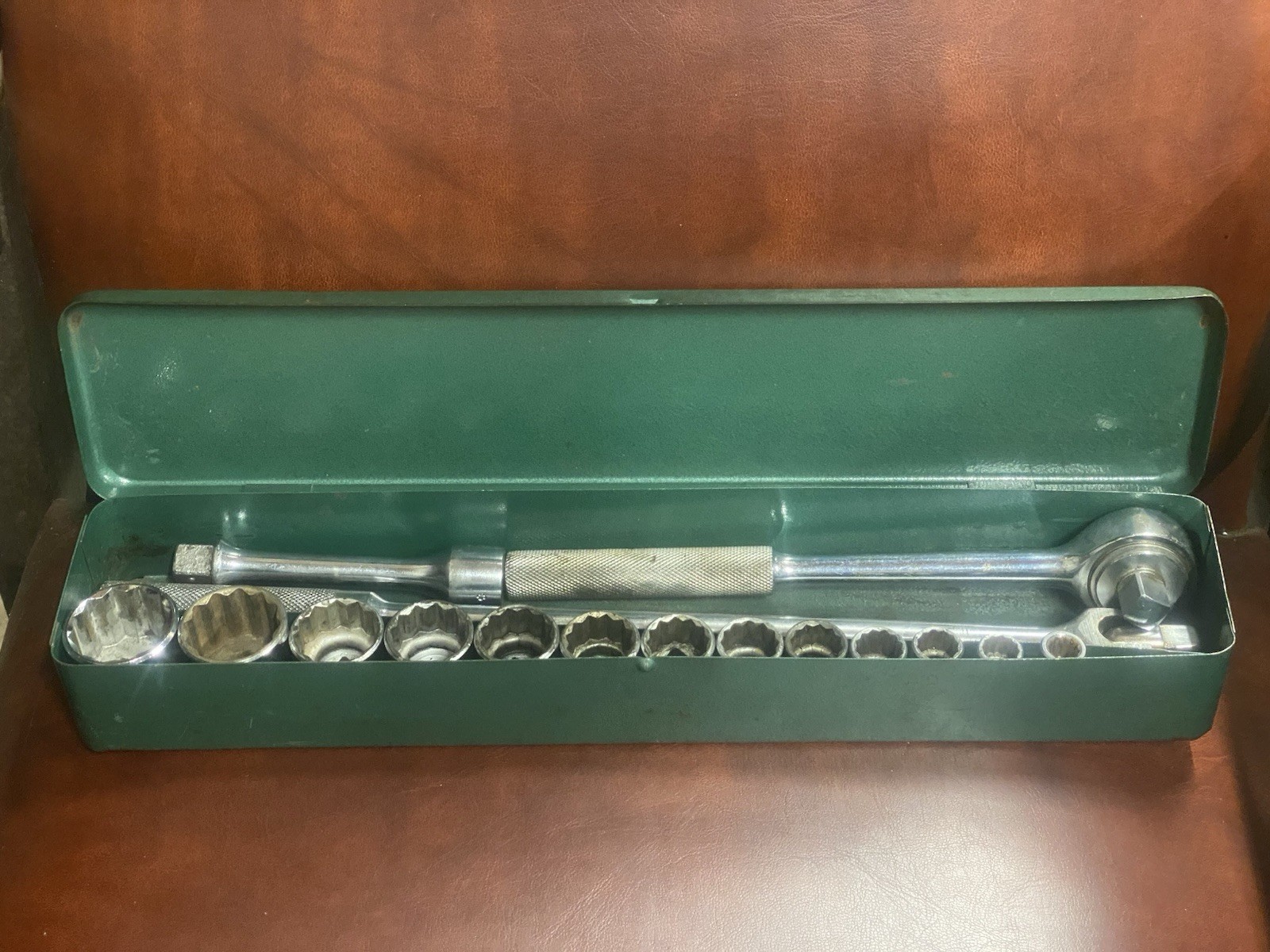 Pre 70’s Challenger USA 1/2″ Dr 16pc Socket Set Ratchet Breaker Bar Exten PROTO