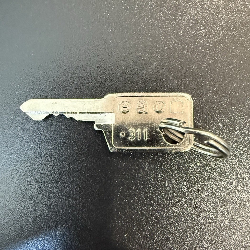 OEM Cutera Aesthetic device Replacement Key on Keyring with ID Tag Marked 311