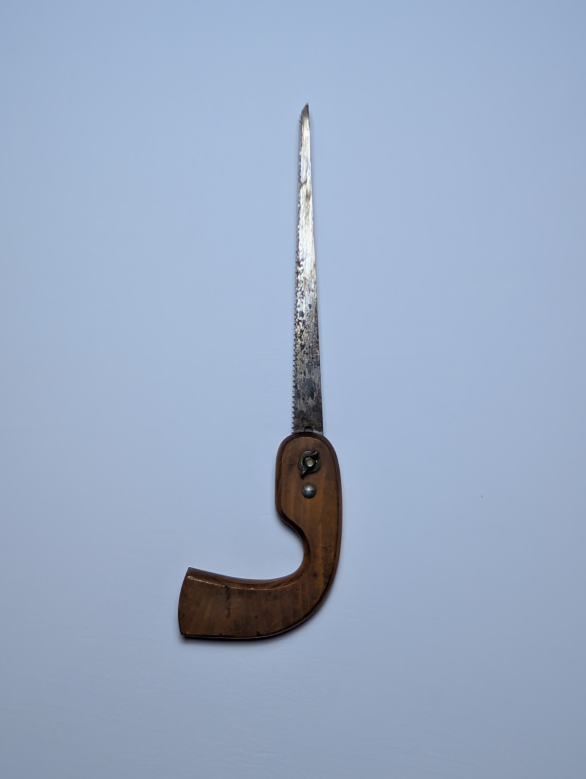 Vintage Keyhole Saw/Compass Saw Antique Hand Tool Industrial Decor 9 1/2″ Blade