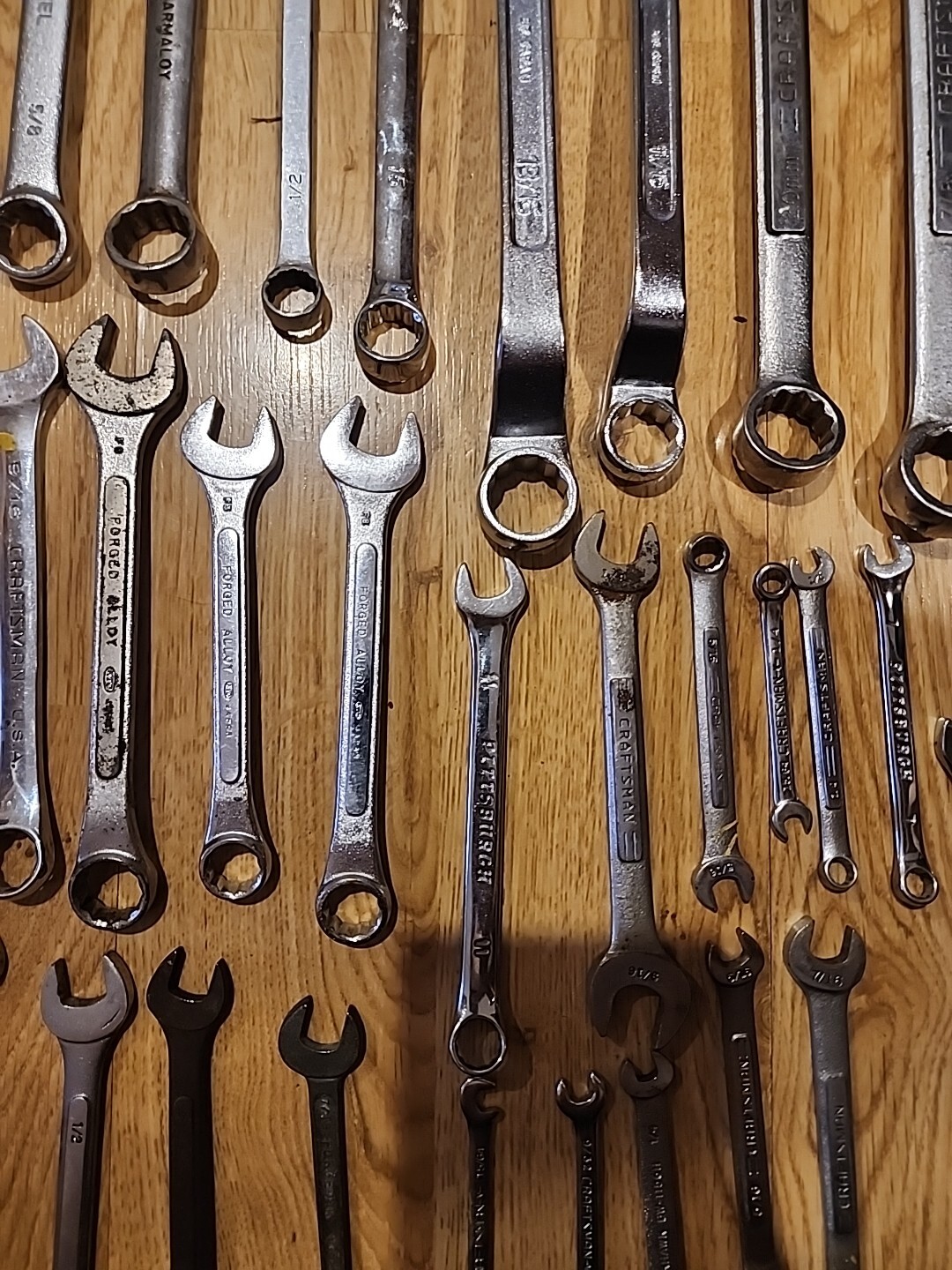 LARGE lot of ASSORTED CRAFTSMAN,FORGED, wrenches – 41pieces – ALL 4 one price