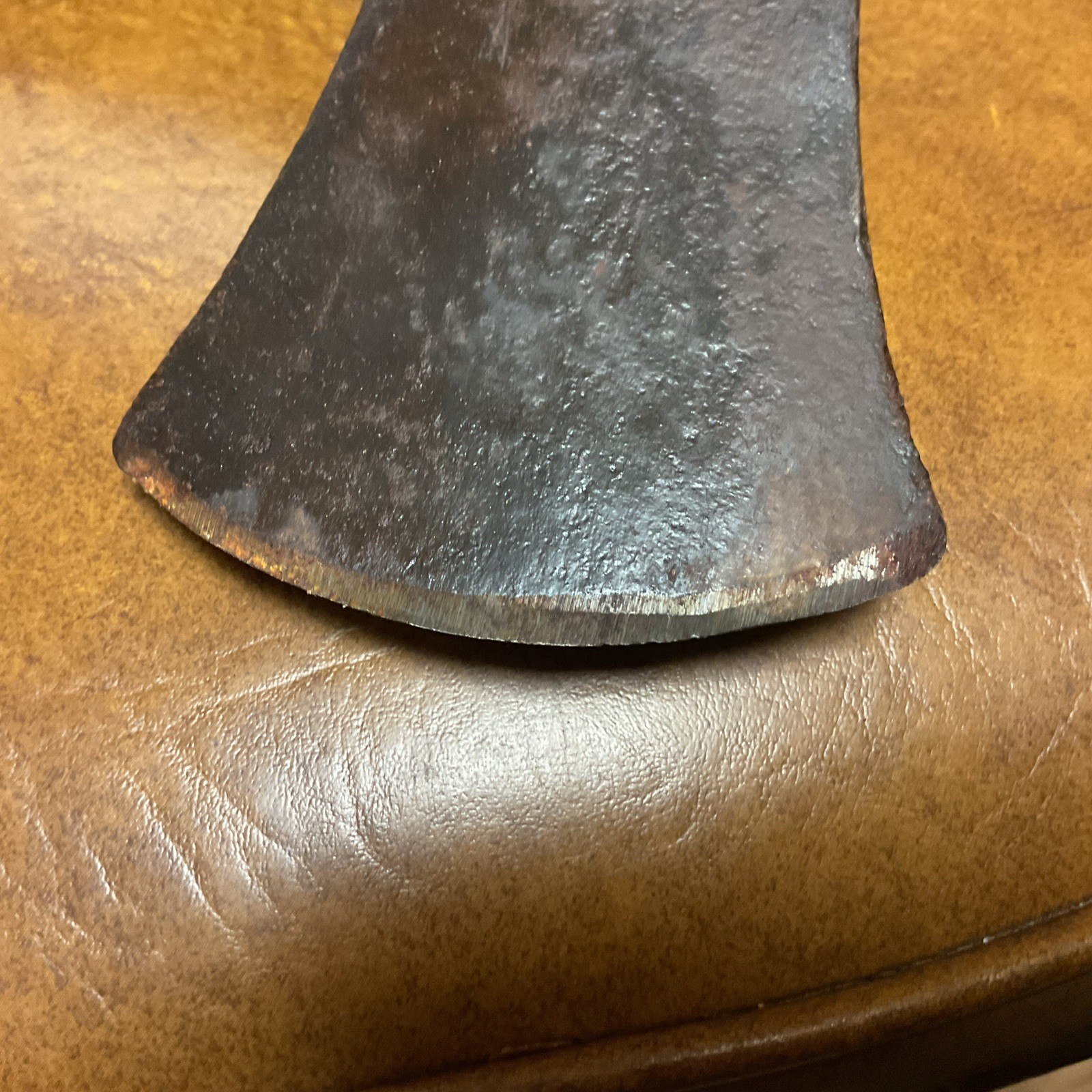 Vintage Splitting Axe.. New Hickory Handle. Can’t Read The Markings.
