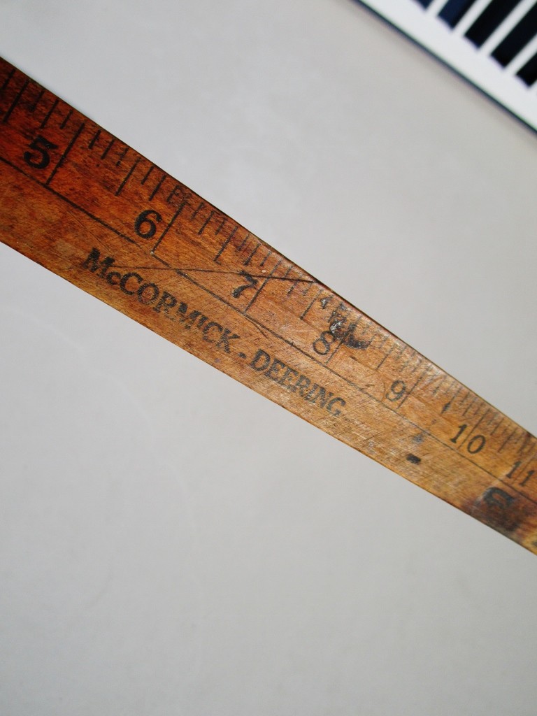 S. BOOK & BRO., QUARRYVILLE, PA Vintage Yardstick McCORMICK DEERING Farm Equipmt